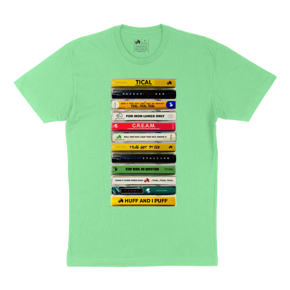 TICAL Cassette Collection T Shirt Green Apple