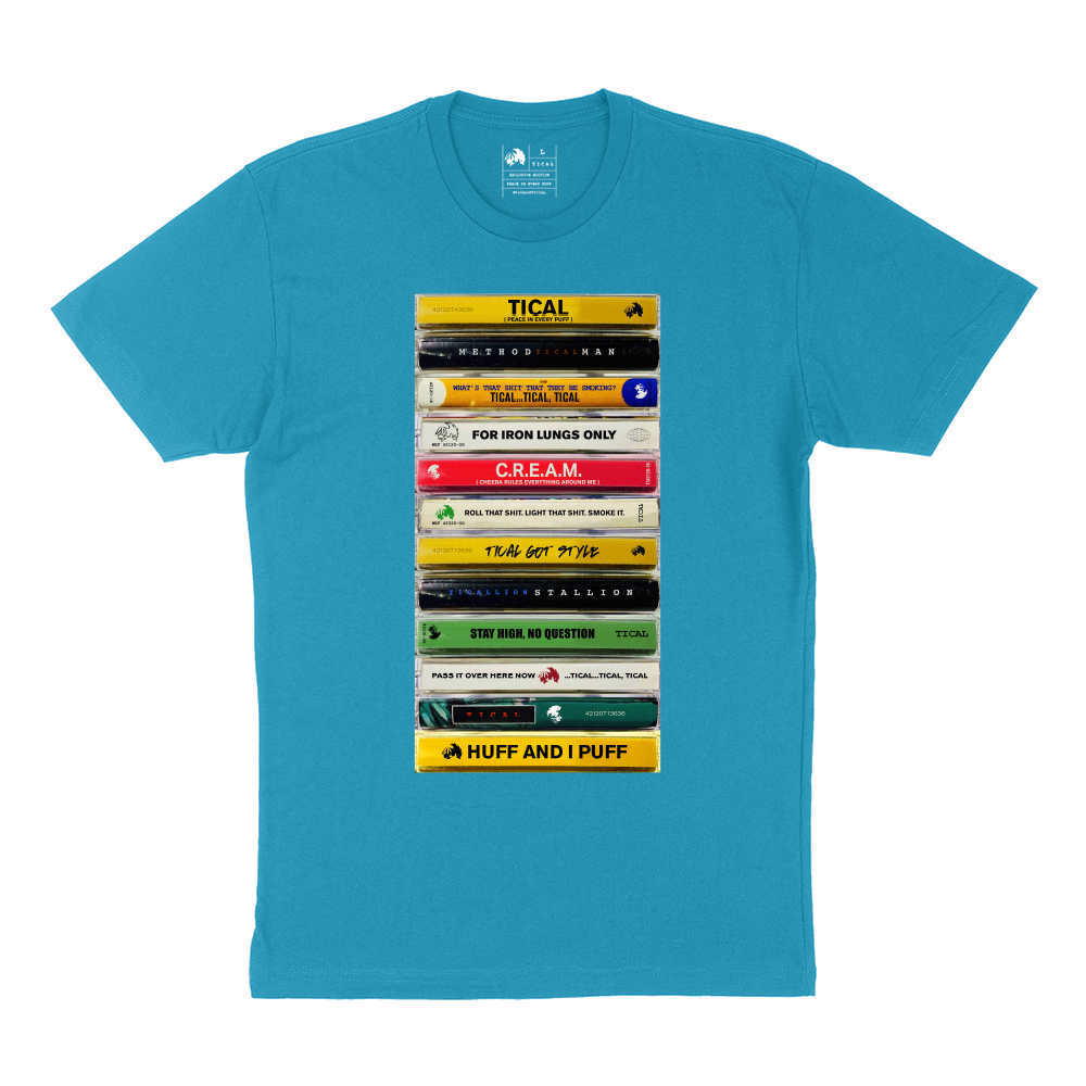 TICAL Cassette Collection T Shirt Teal