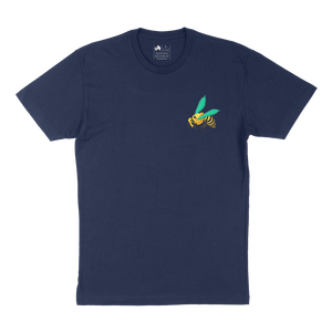 TICAL Bee Hive T Shirt Navy